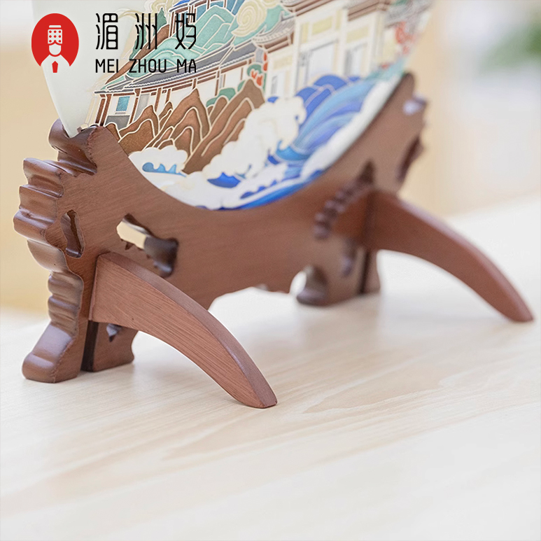 湄洲妈纪念妈祖诞辰 天妃故里吉祥圆盘摆件创意水晶礼品